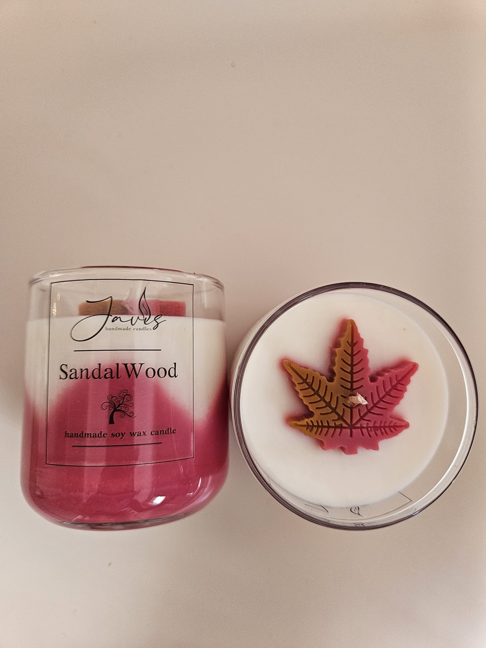 Κερί σόγιας με άρωμα Sandalwood