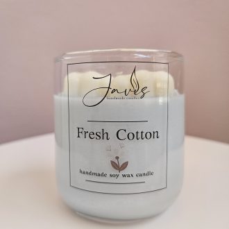 Κερί σόγιας με άρωμα Fresh Cotton