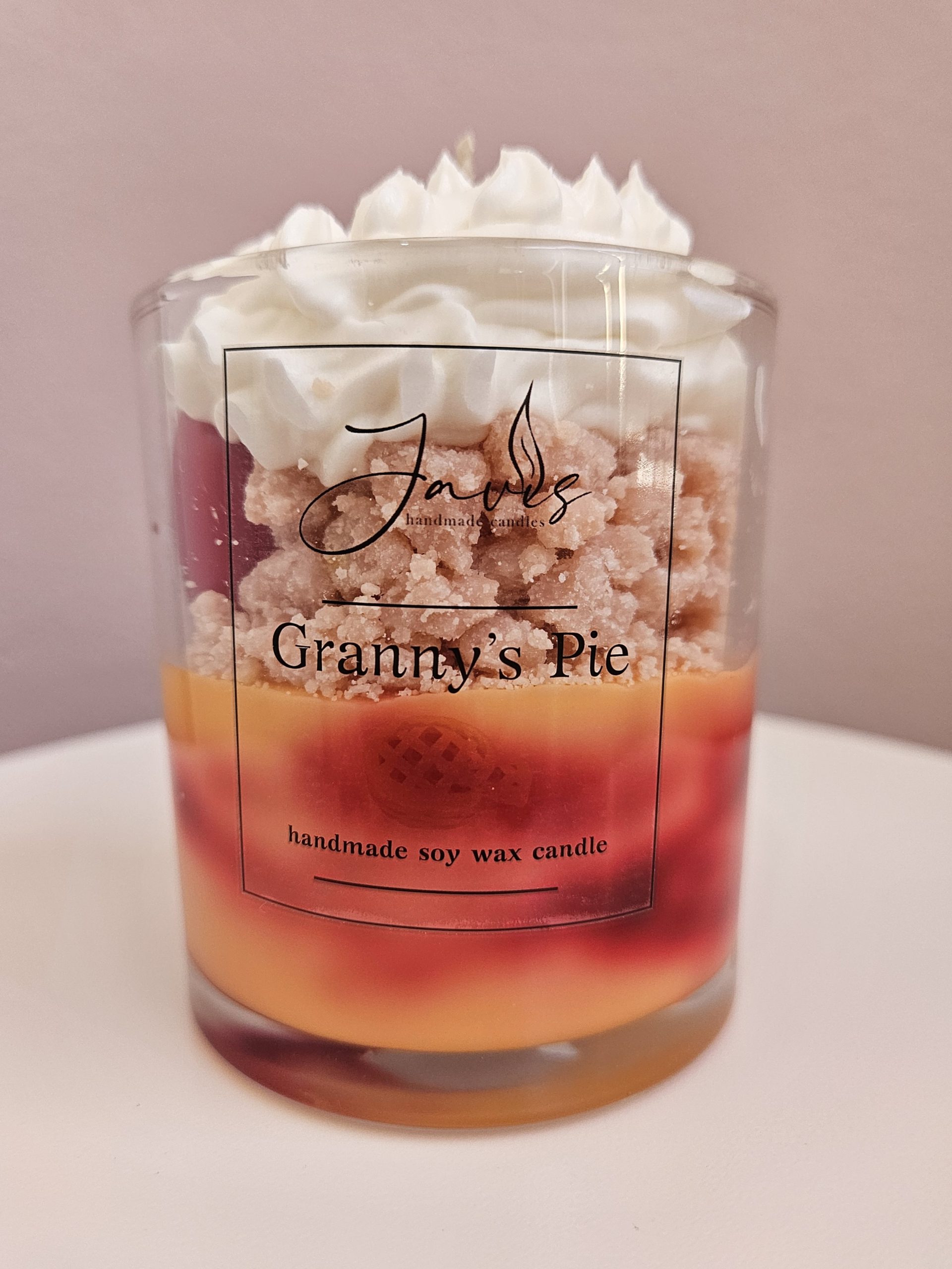 Κερί σόγιας με άρωμα Granny's Pie