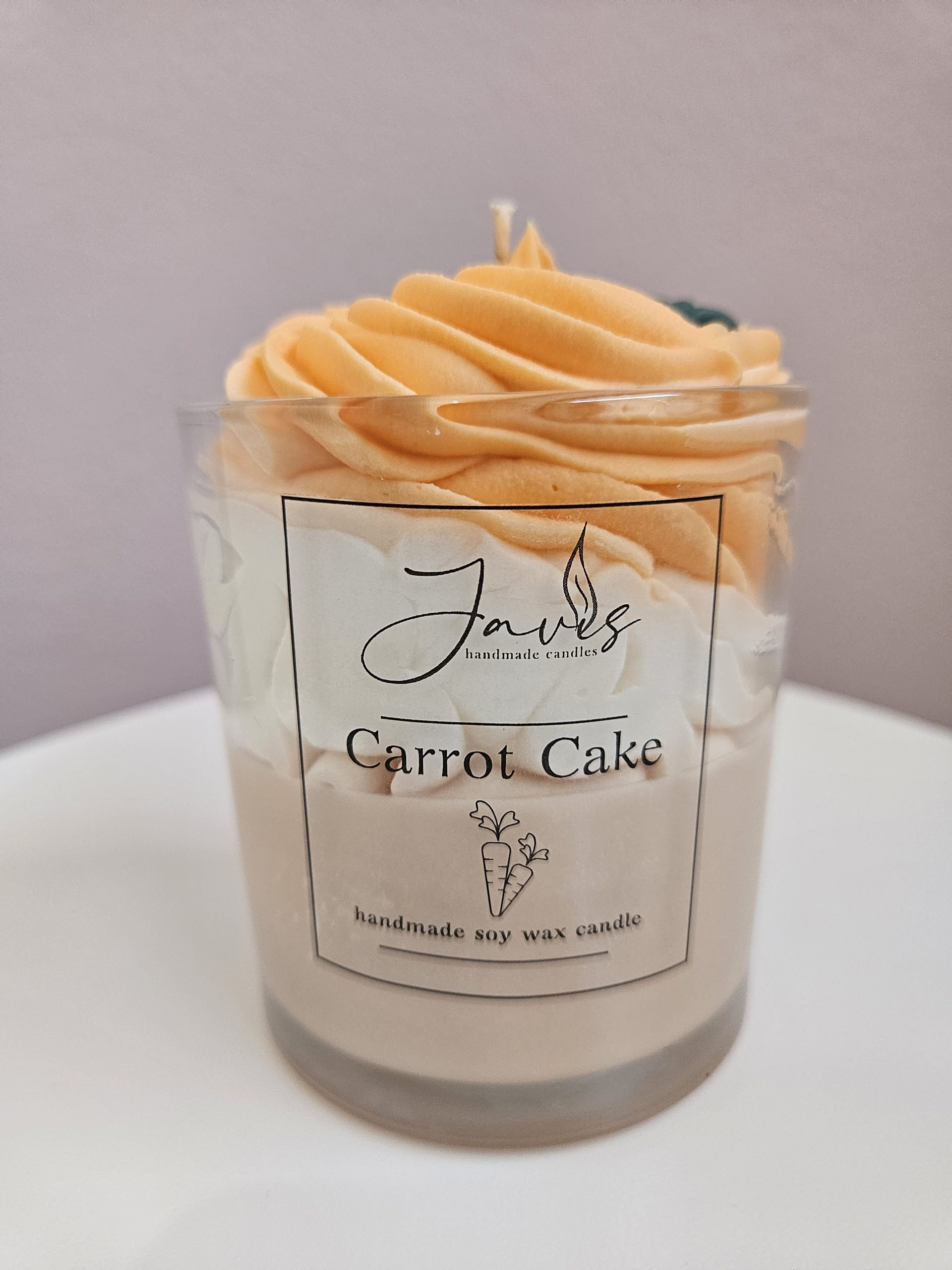 Κερί σόγιας με άρωμα Carrot Cake