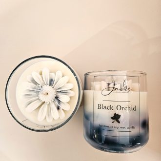 Κερί σόγιας με άρωμα Black Orchid