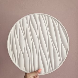 Ripple Disc-Xειροποίητος Πορσελάνινος Δίσκος